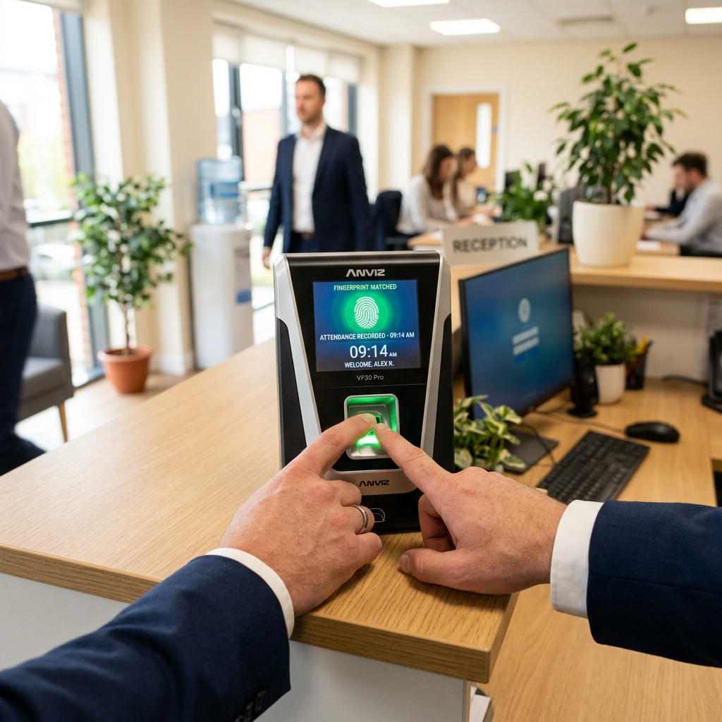 Person Using Biometric